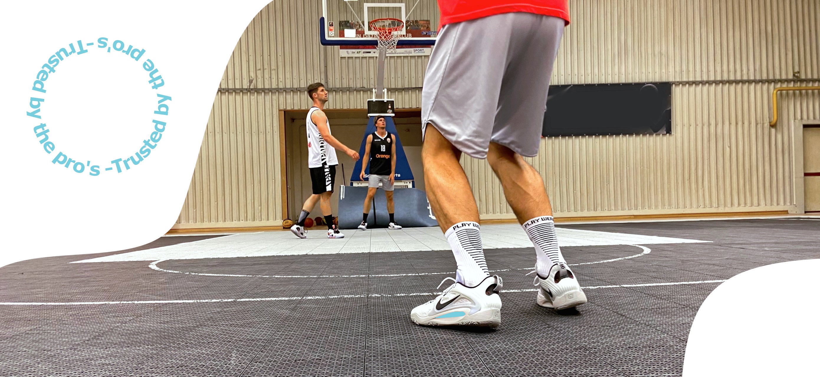 PlayWear Basketball Gripsokken Basketbal antislip sokken